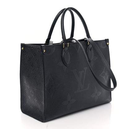 Louis Vuitton Empreinte Monogram Giant Onthego MM Black 2 of 8