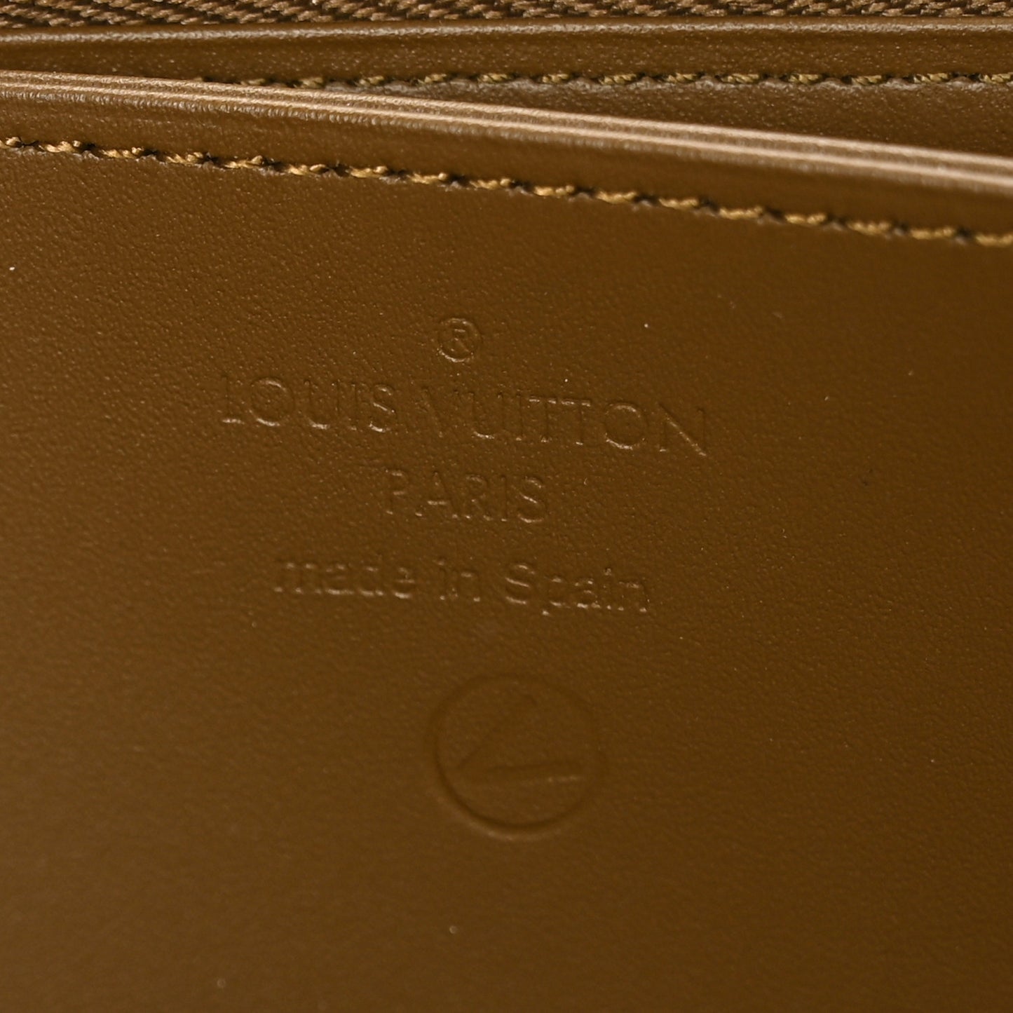 Patent Miroir Venice Zippy Wallet Vert Bronze