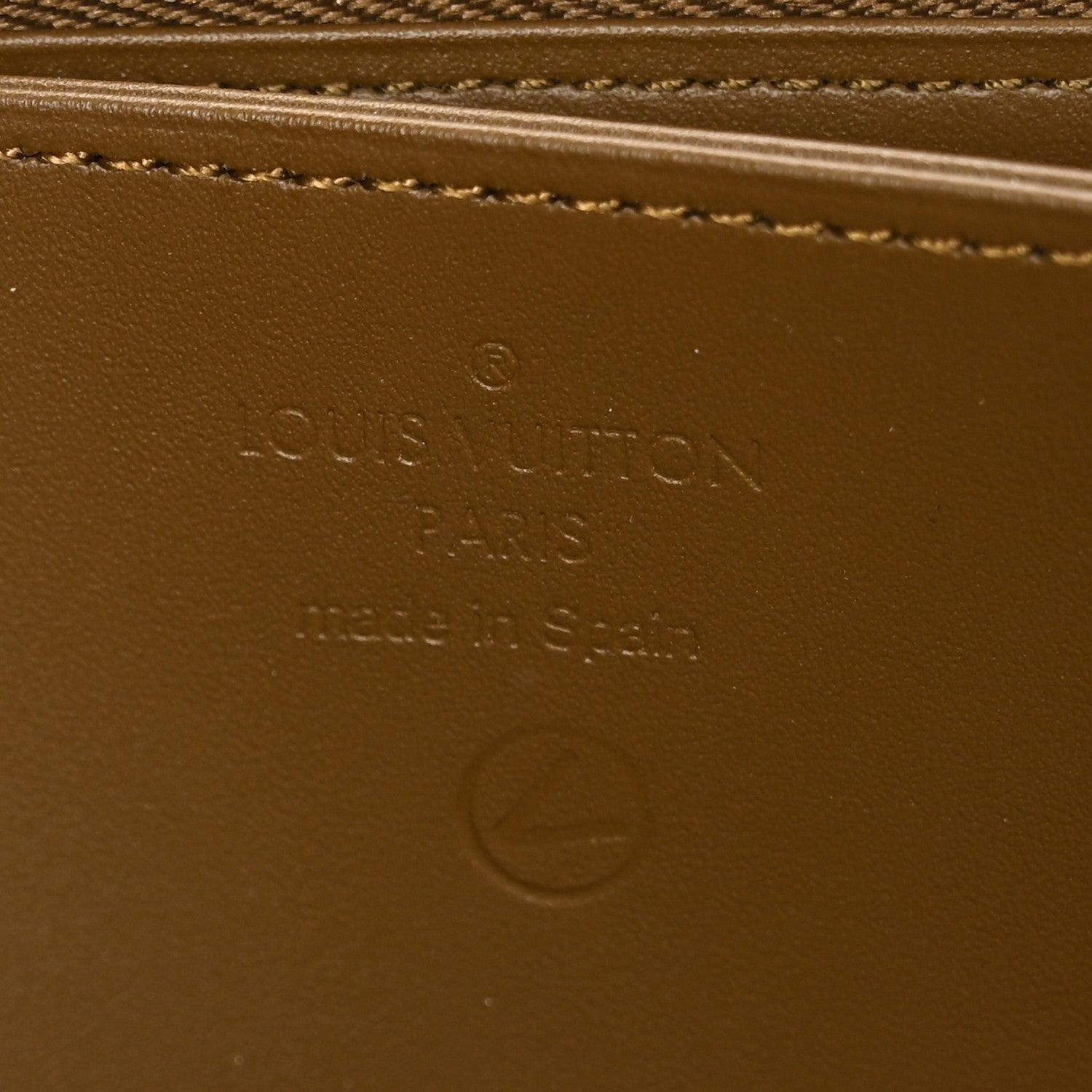 Louis Vuitton Patent Miroir Venice Zippy Wallet Vert Bronze 6 of 6