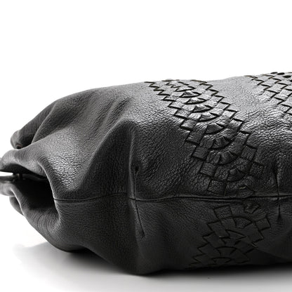 Bottega Veneta Cervo Deerskin Woven Hobo Black 8 of 11