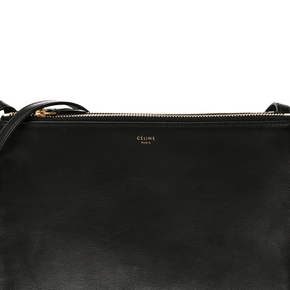 Celine Lambskin Large Trio Crossbody Bag Black 8 of 17