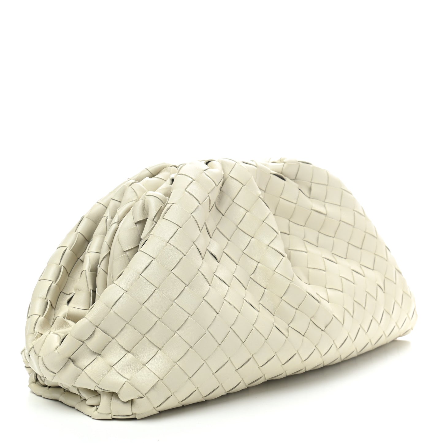 Nappa Maxi Intreccio The Pouch Oversized Clutch Plaster