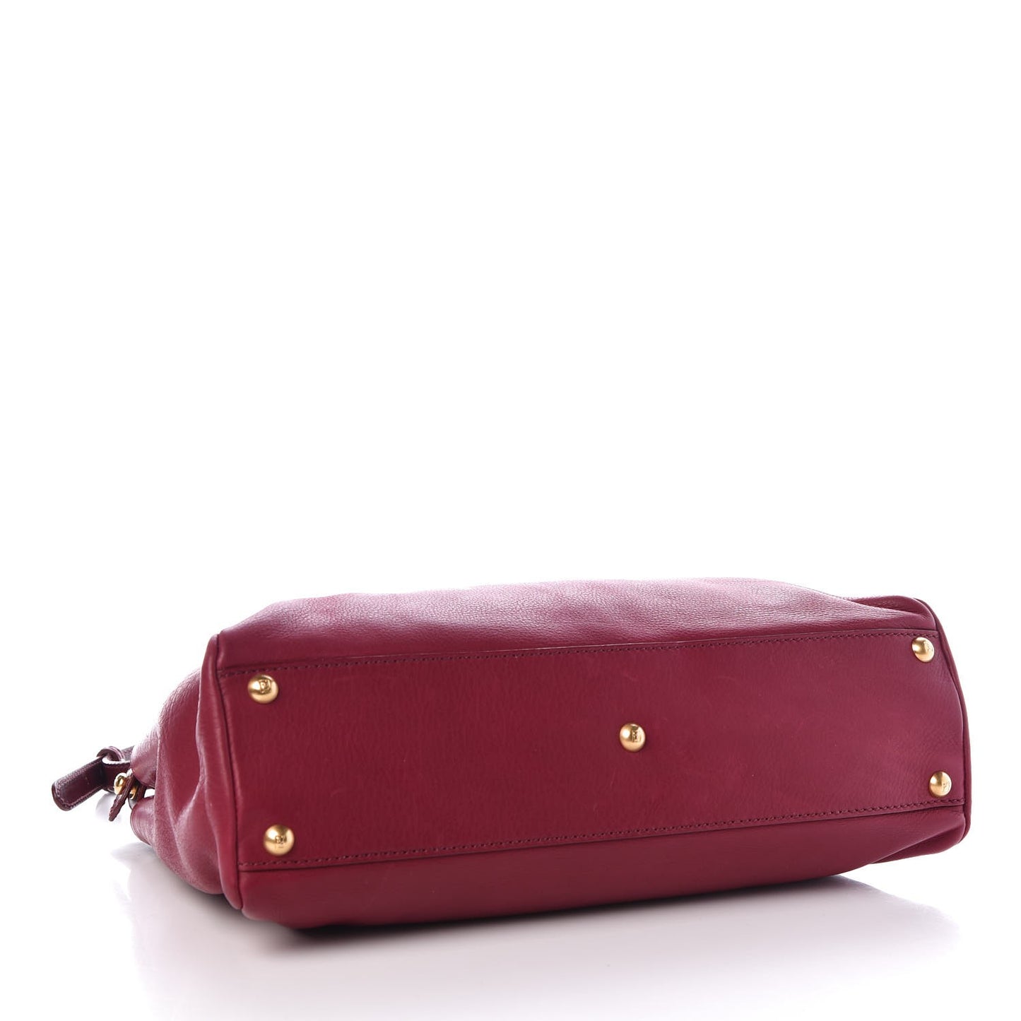 Vitello Saddle Medium Peekaboo Iconic Satchel Melograno Ciliegia
