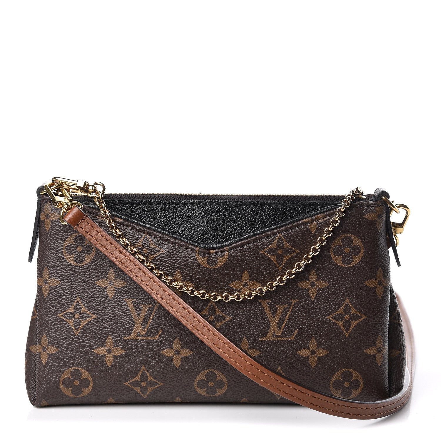Louis Vuitton Monogram Pallas Clutch Black 1 of 11