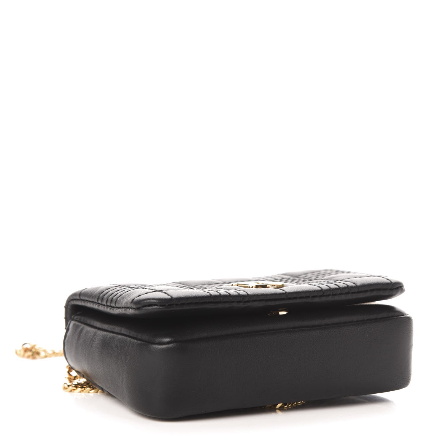 Burberry Lambskin Quilted Micro Lola Bag Black 4 of 11