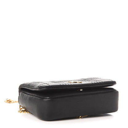 Burberry Lambskin Quilted Micro Lola Bag Black 4 of 11