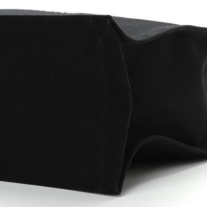 Saint Laurent Linen Calfskin Rive Gauche Tote Black 8 of 8