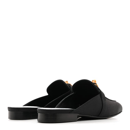 Hermes Satin Oz Mules 36.5 Black 5 of 10