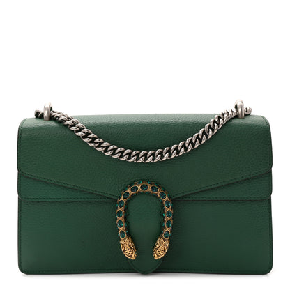 Gucci Pebbled Calfskin Small Dionysus Shoulder Bag Emerald 1 of 10