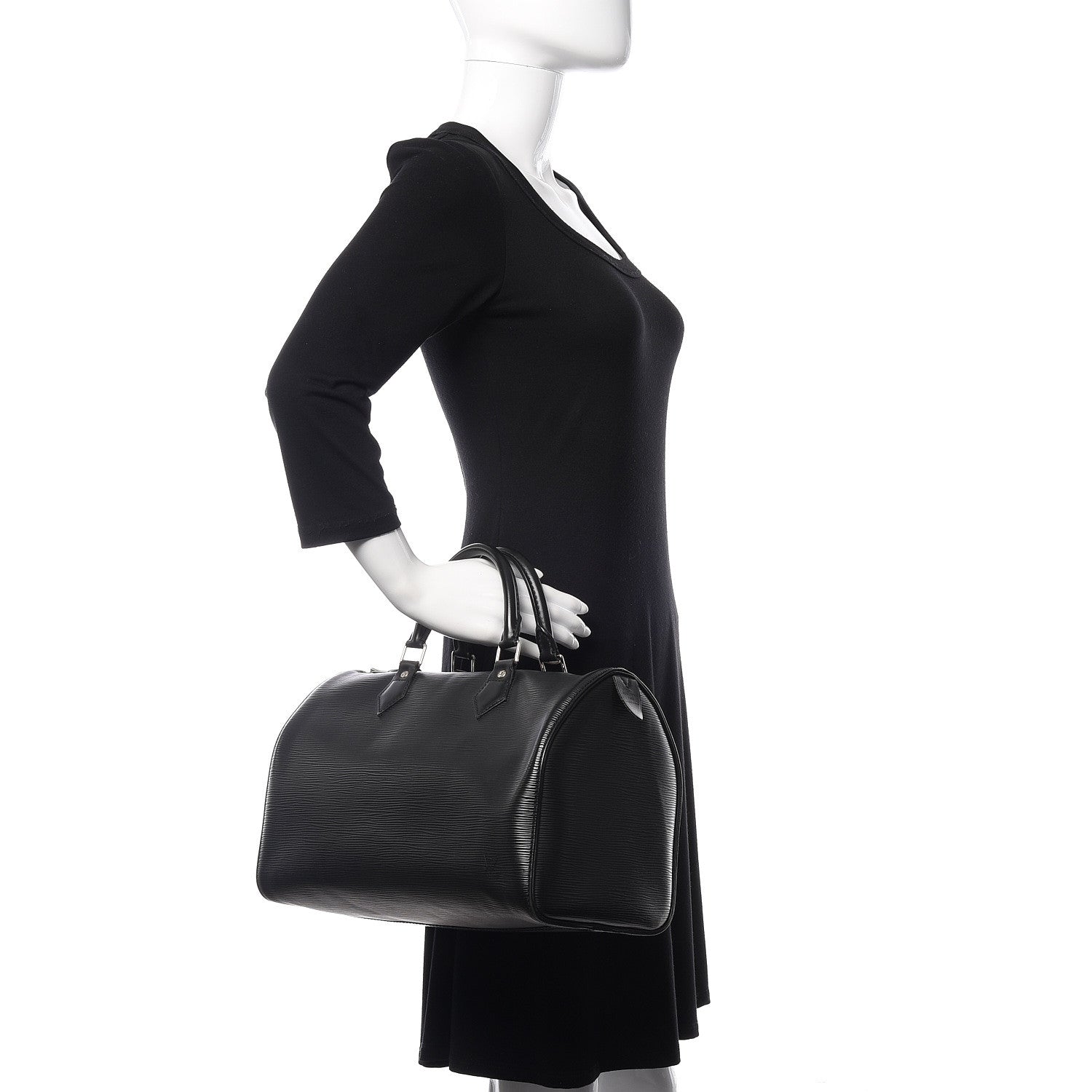 Louis Vuitton Epi Speedy 35 Black 2 of 11