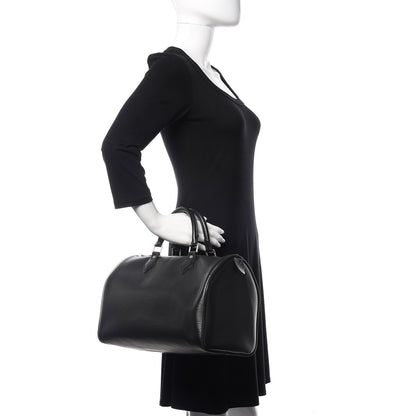 Louis Vuitton Epi Speedy 35 Black 2 of 11