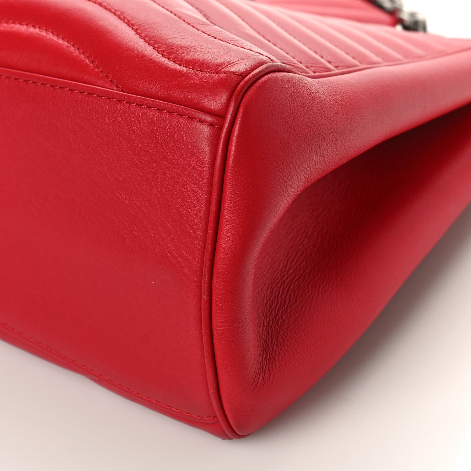 Louis Vuitton Calfskin New Wave Chain Tote Ecarlate 8 of 9