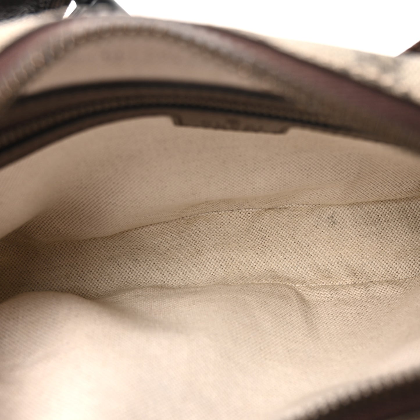 Soft GG Supreme Monogram Medium Ophidia Belt Bag Dark Brown