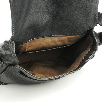 Chloe Calfskin Medium Marcie Round Crossbody Bag Black 6 of 10