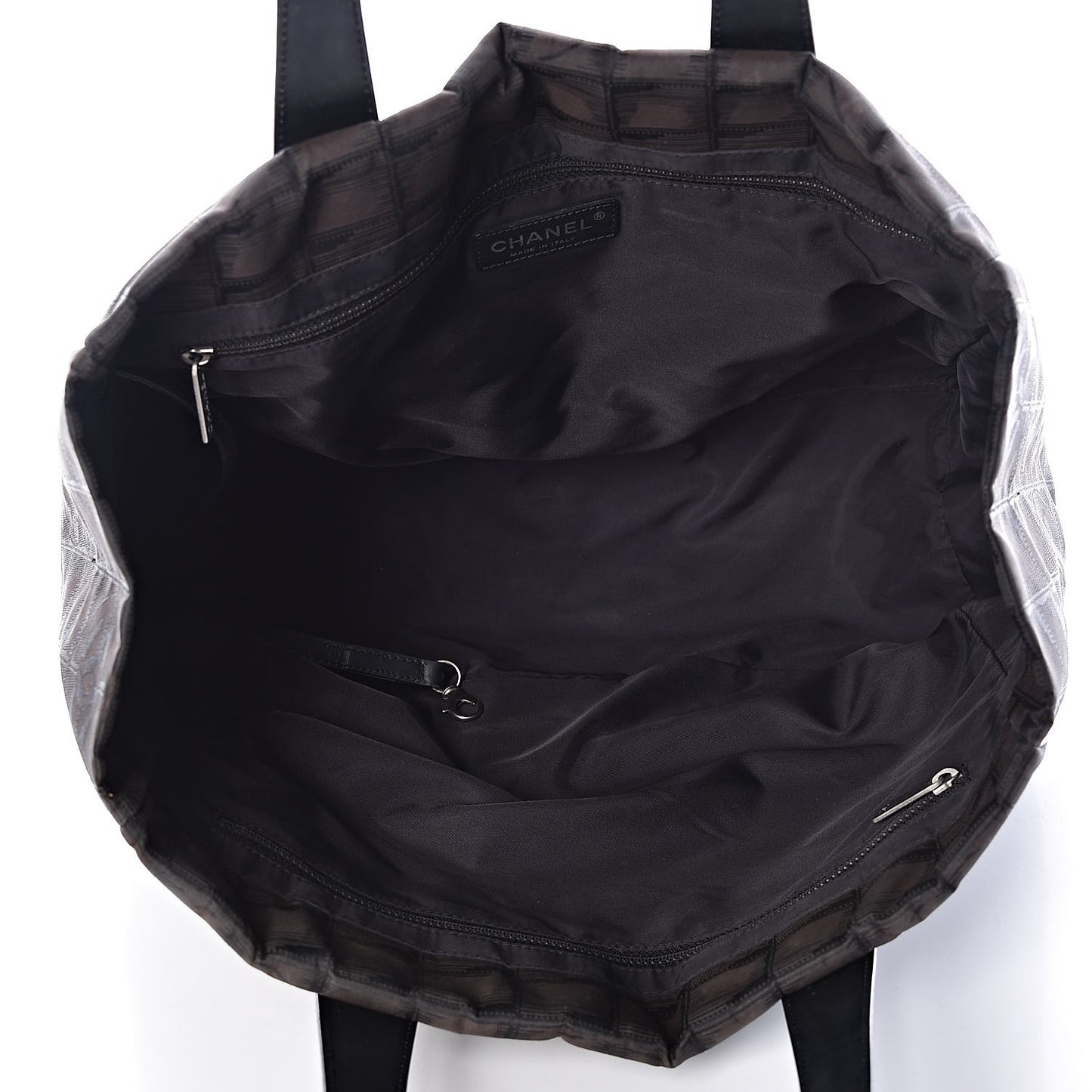 Nylon Large Travel Tote Black