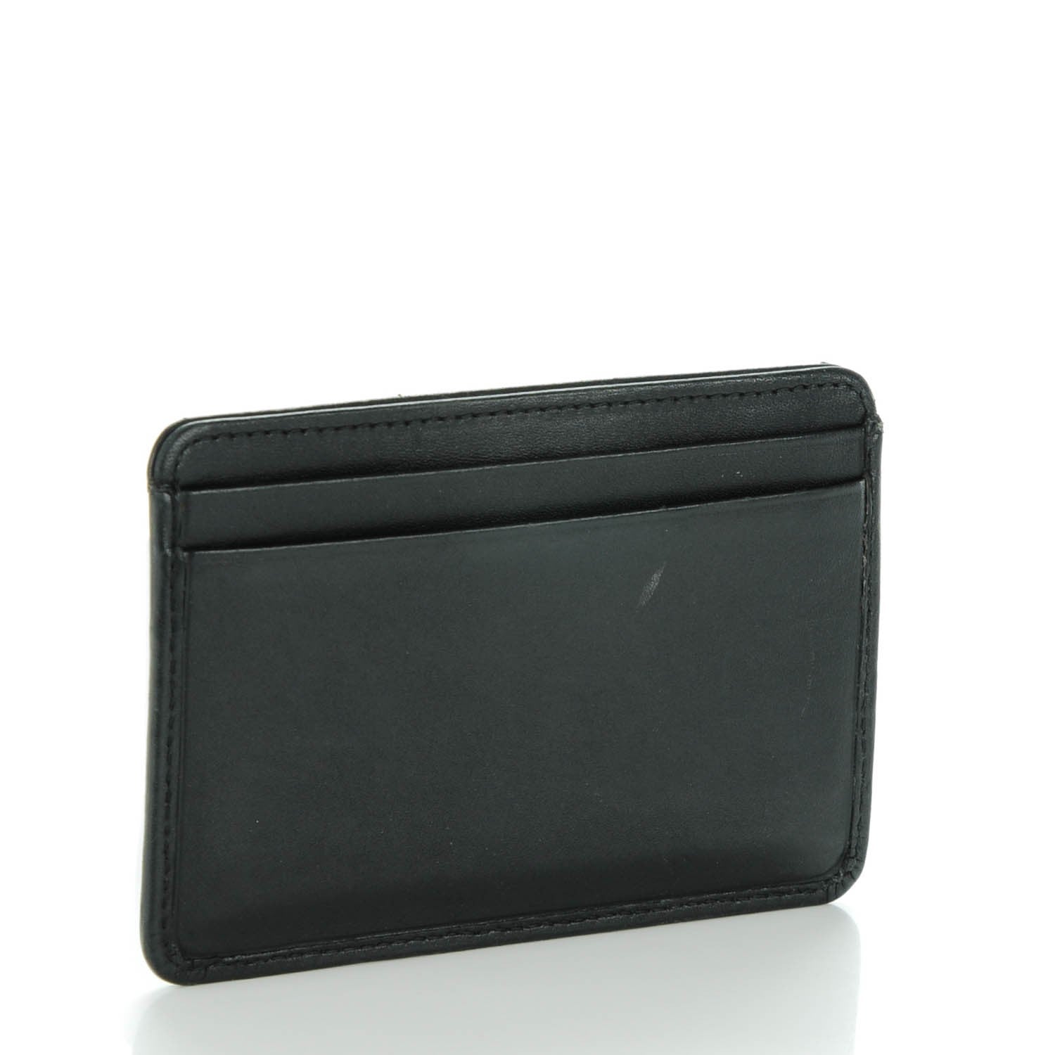 Chanel Calfskin Quilted Cambon Card Holder Black 3 of 7