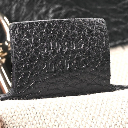Gucci Pebbled Calfskin Large Soho Chain Shoulder Bag Black 7 of 12