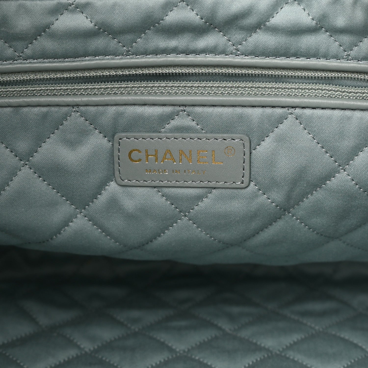 Chanel Shiny Calfskin Quilted Small Chanel 22 Grey 7 of 11