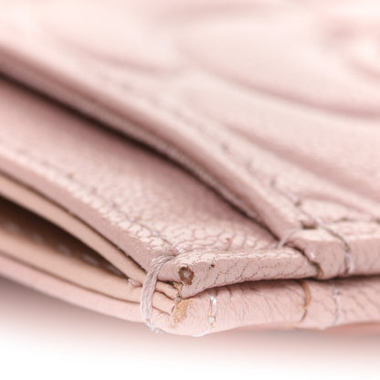 Chanel Goatskin Camellia Embossed Card Holder Light Pink 13 of 14