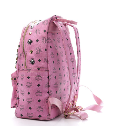 MCM Visetos Studded Medium Stark M Backpack Pink 2 of 18