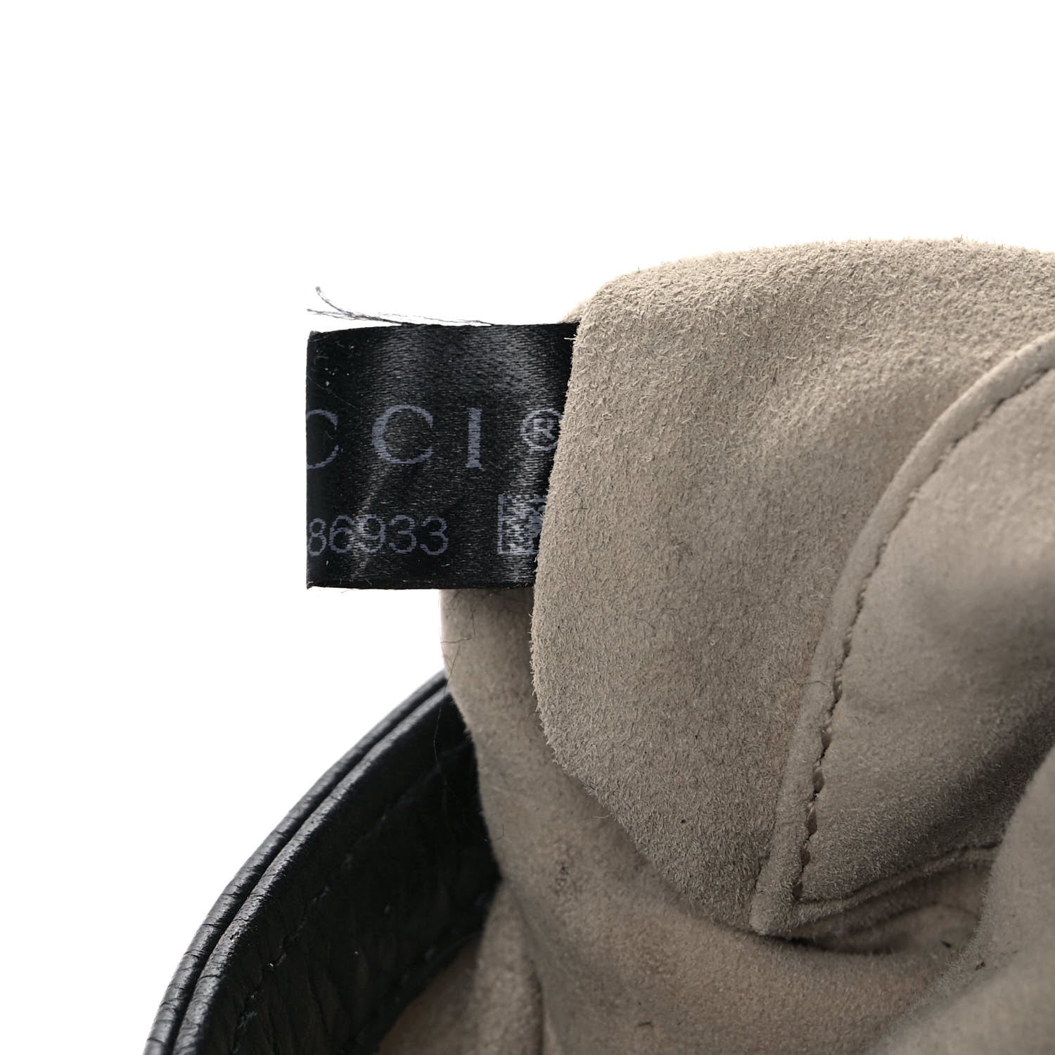 Gucci Pebbled Calfskin Small 1973 Chain Shoulder Bag Black 8 of 11