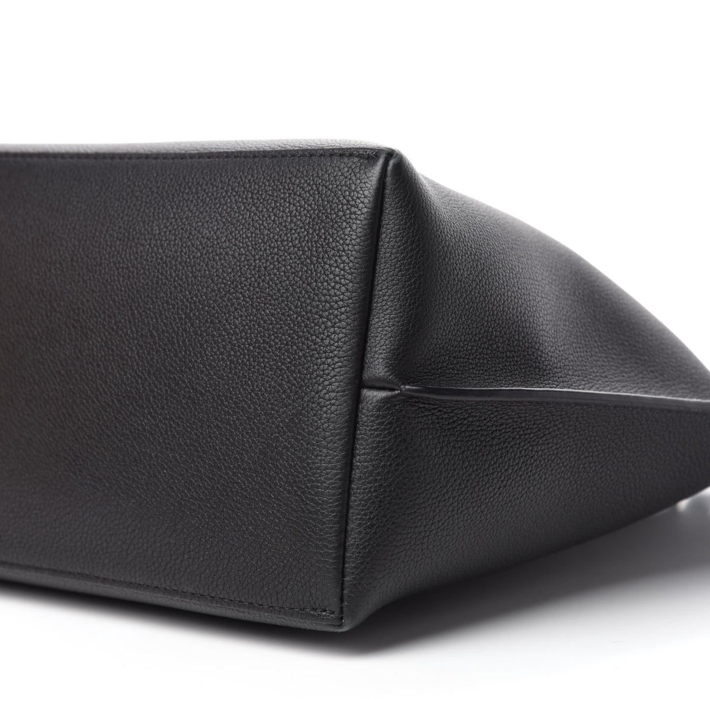 Calfskin Lockme Go Tote Black