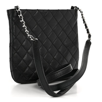 Chanel Aged Calfskin Quilted Crossbody Bag Black 3 of 14