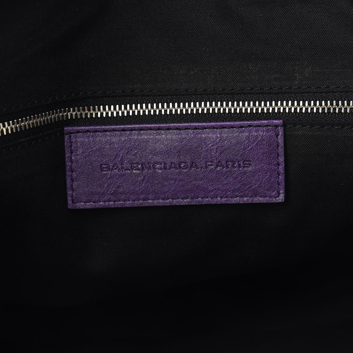 Agneau Giant 12 Silver Hardware Work Dark Violet