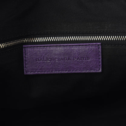 Balenciaga Agneau Giant 12 Silver Hardware Work Dark Violet 6 of 14