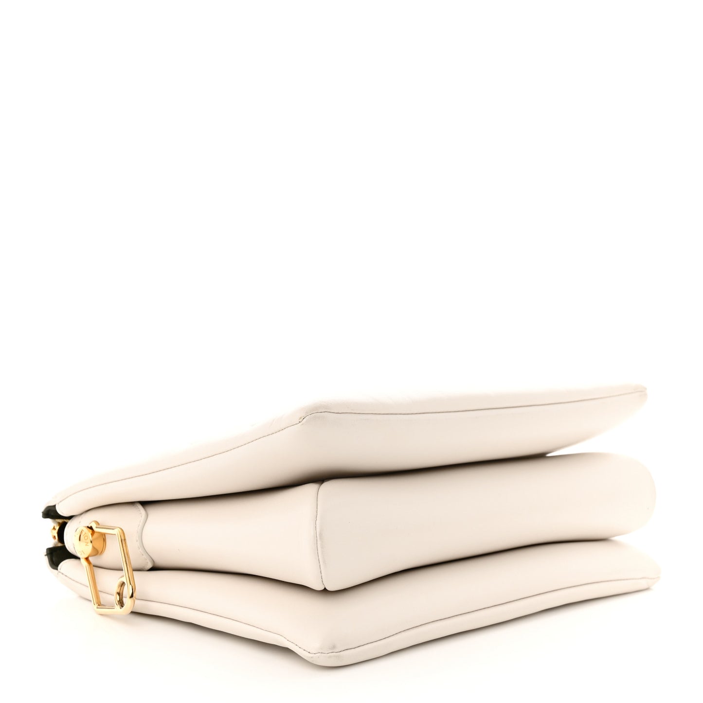 Lambskin Embossed Monogram Coussin PM Cream