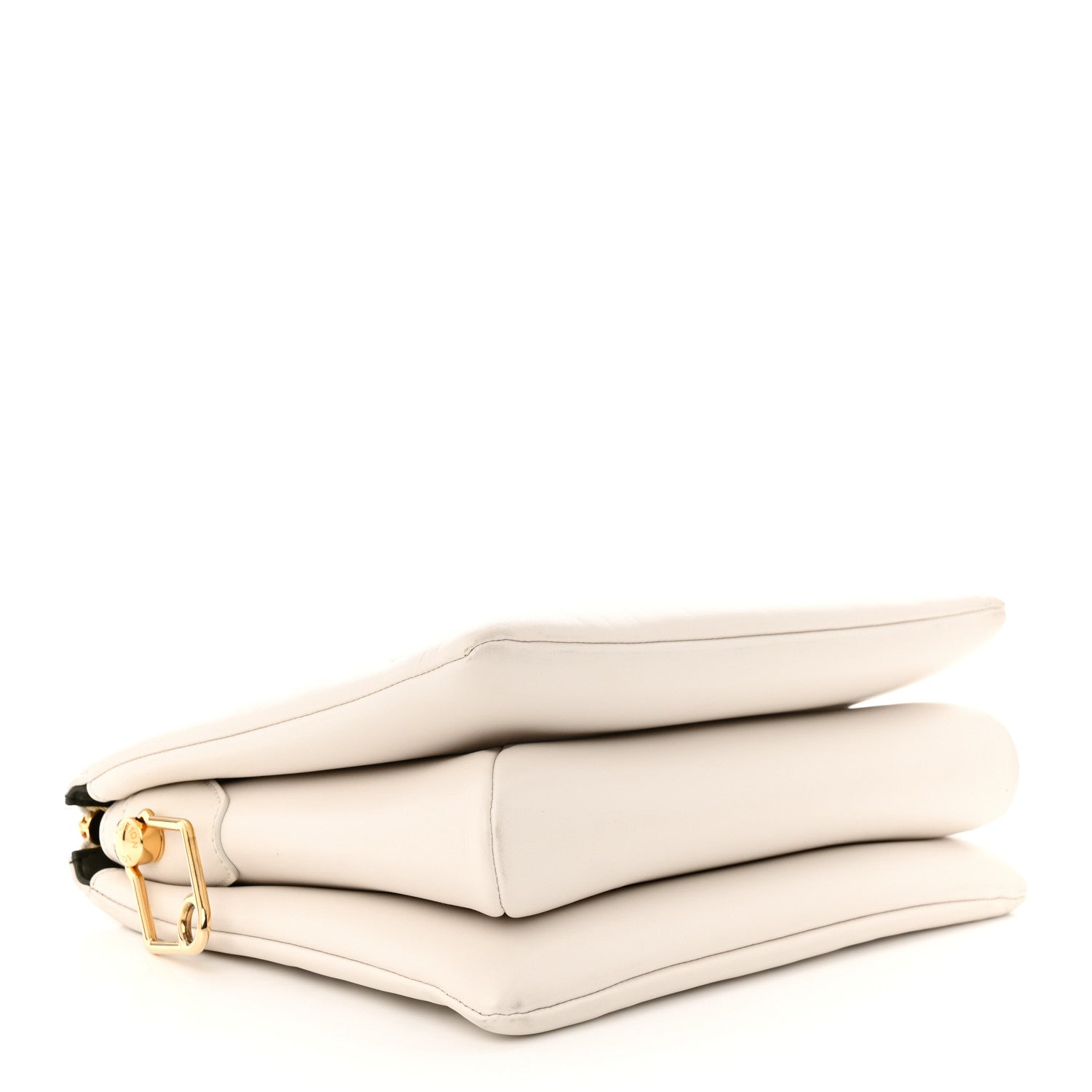 Louis Vuitton Lambskin Embossed Monogram Coussin PM Cream 4 of 9