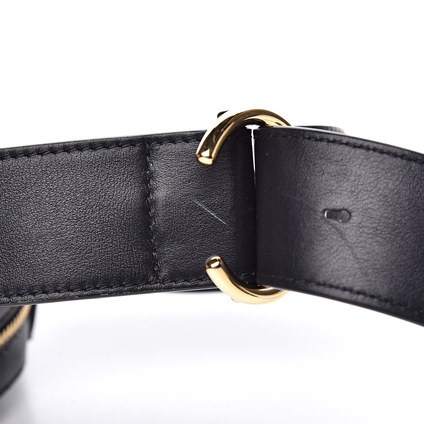 Smooth Calfskin Little Horses Embroidered Signature Belt Bag Black