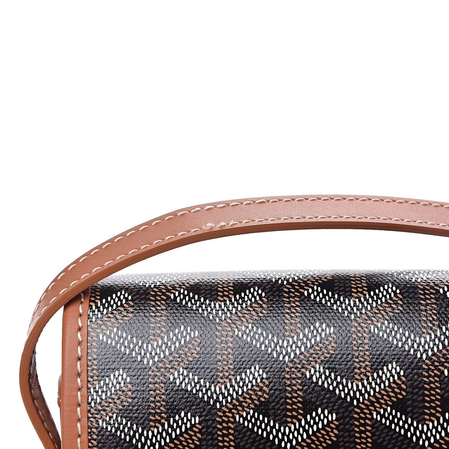 Goyardine Belvedere II PM Messenger Bag Black Gold