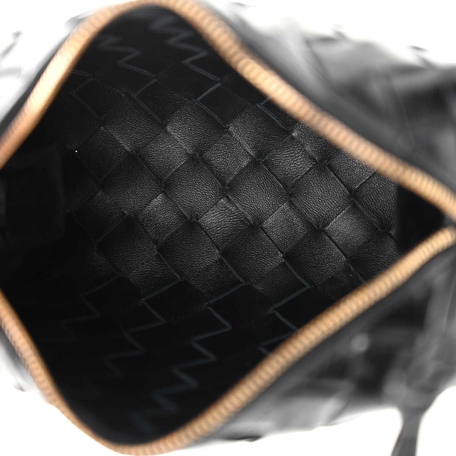 Bottega Veneta Nappa Intrecciato Metallic Knot Mini Loop Camera Bag Black 5 of 9