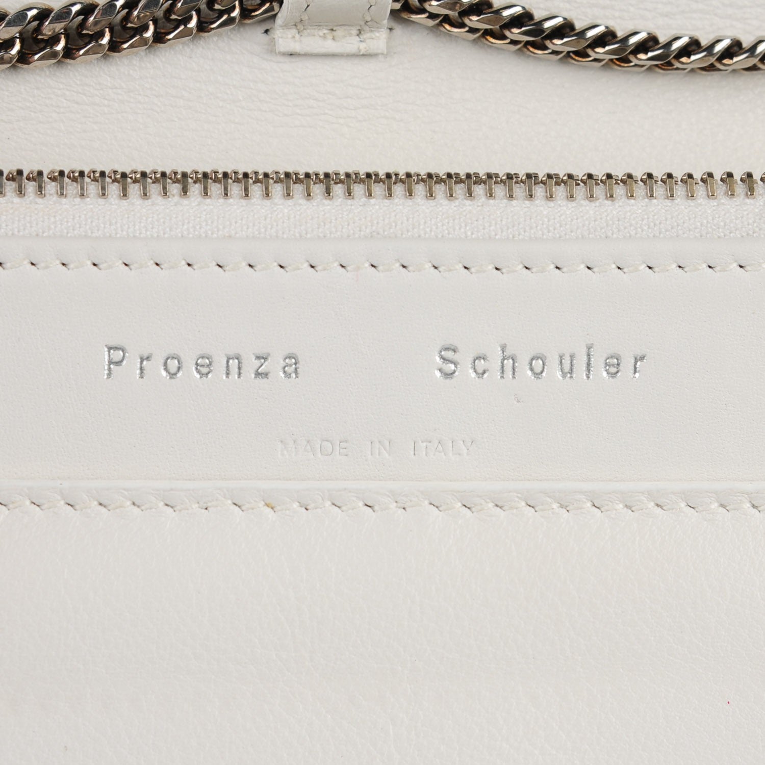 Proenza Schouler Calfskin PS11 Chain Wallet White 7 of 7
