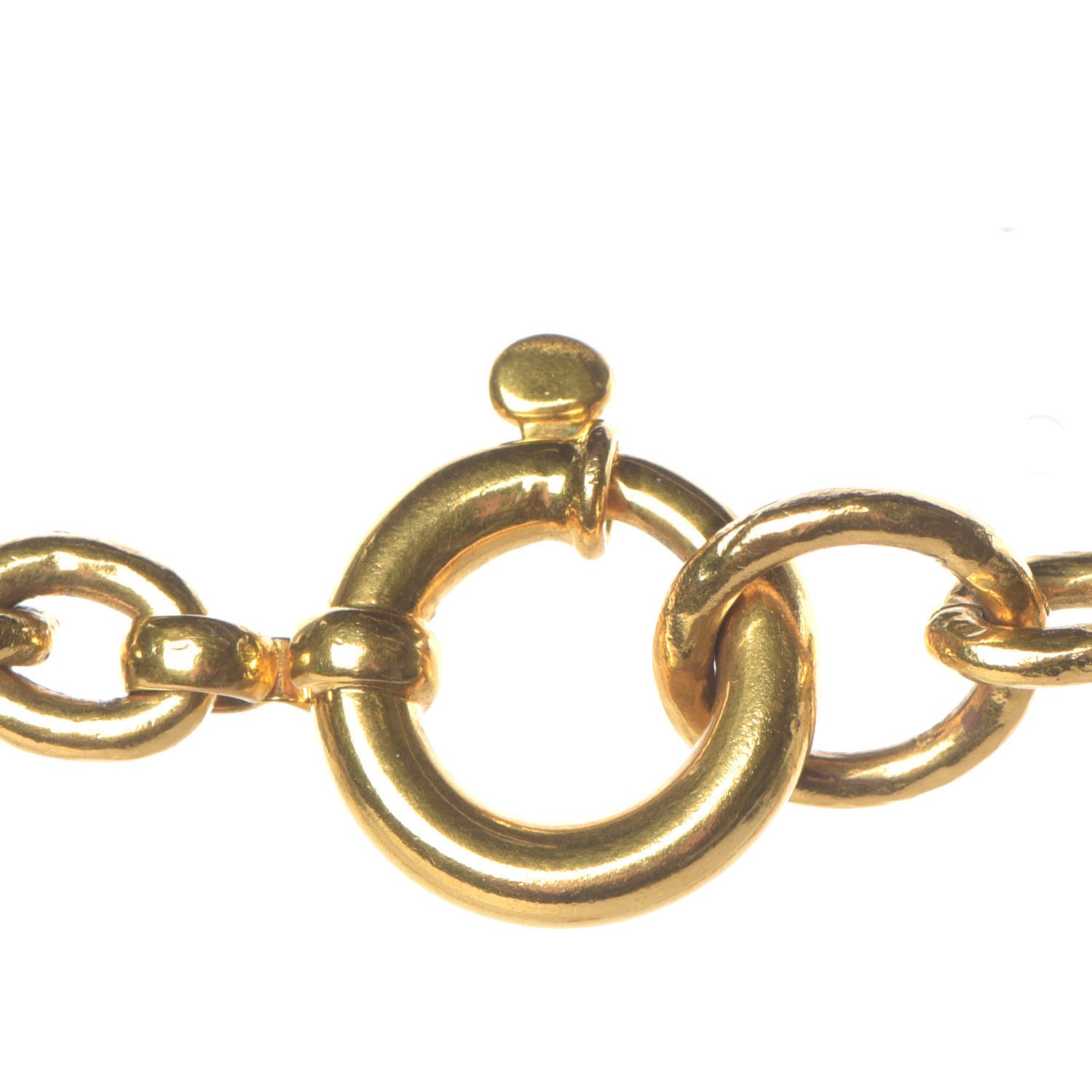 Chanel Chain CC Long Pendant Necklace Gold 5 of 7