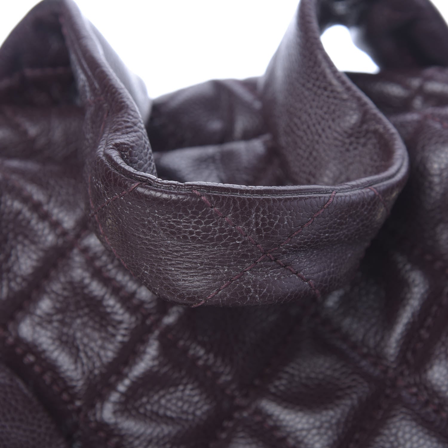 Chanel Caviar Quilted CC Timeless Bowler Burgundy 8 of 14