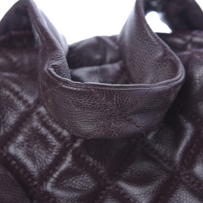 Chanel Caviar Quilted CC Timeless Bowler Burgundy 8 of 14