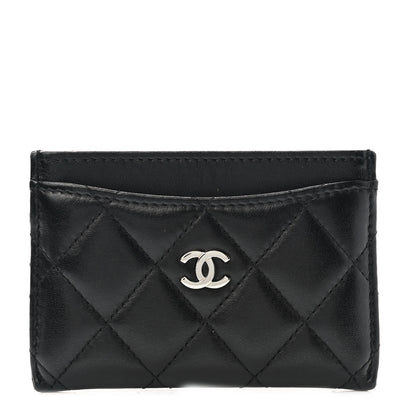 Chanel Lambskin Quilted Card Holder Black 1 of 9