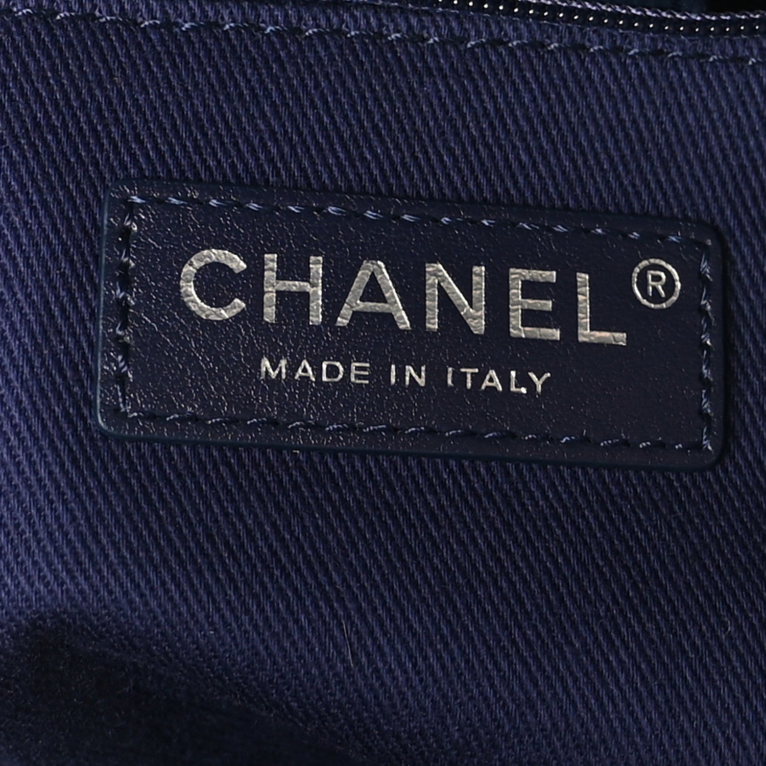 Chanel Denim Quilted Large Coco Handle Shopping Tote Blue 7 of 10