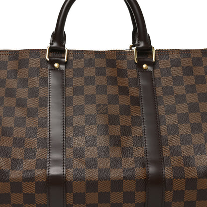 Louis Vuitton Damier Ebene Keepall 50 7 of 9