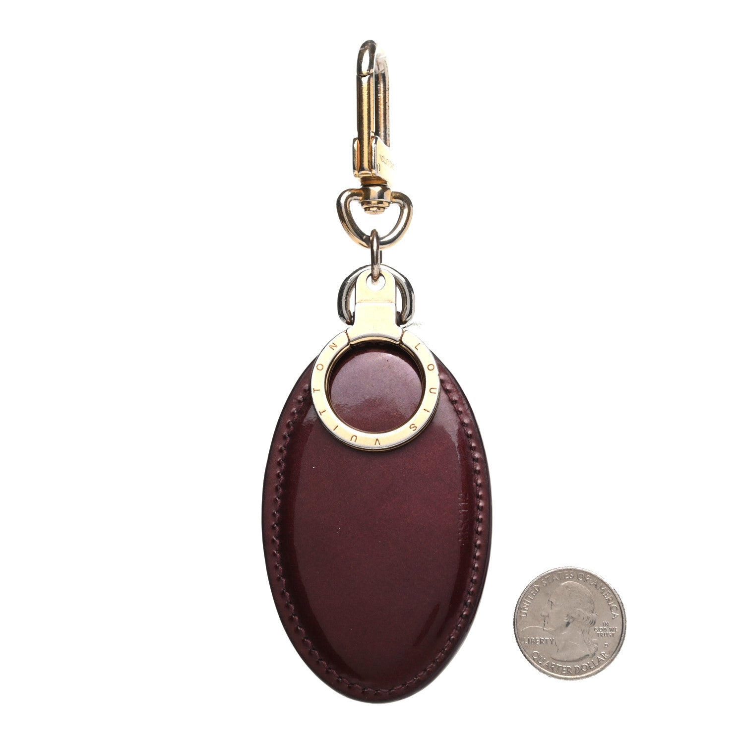Louis Vuitton Vernis Articles de Voyage Bag Charm Key Holder Rouge Fauviste 2 of 5