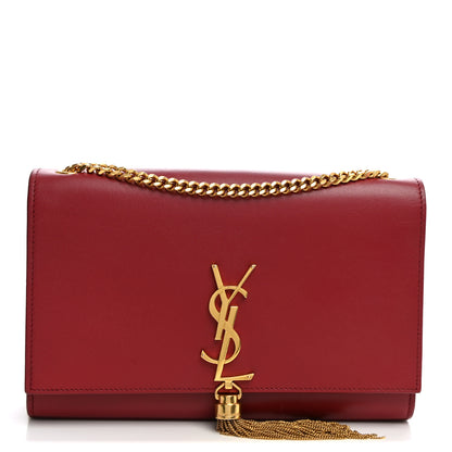 Saint Laurent Smooth Calfskin Medium Classic Monogram Kate Tassel Satchel New Lipstick 1 of 9