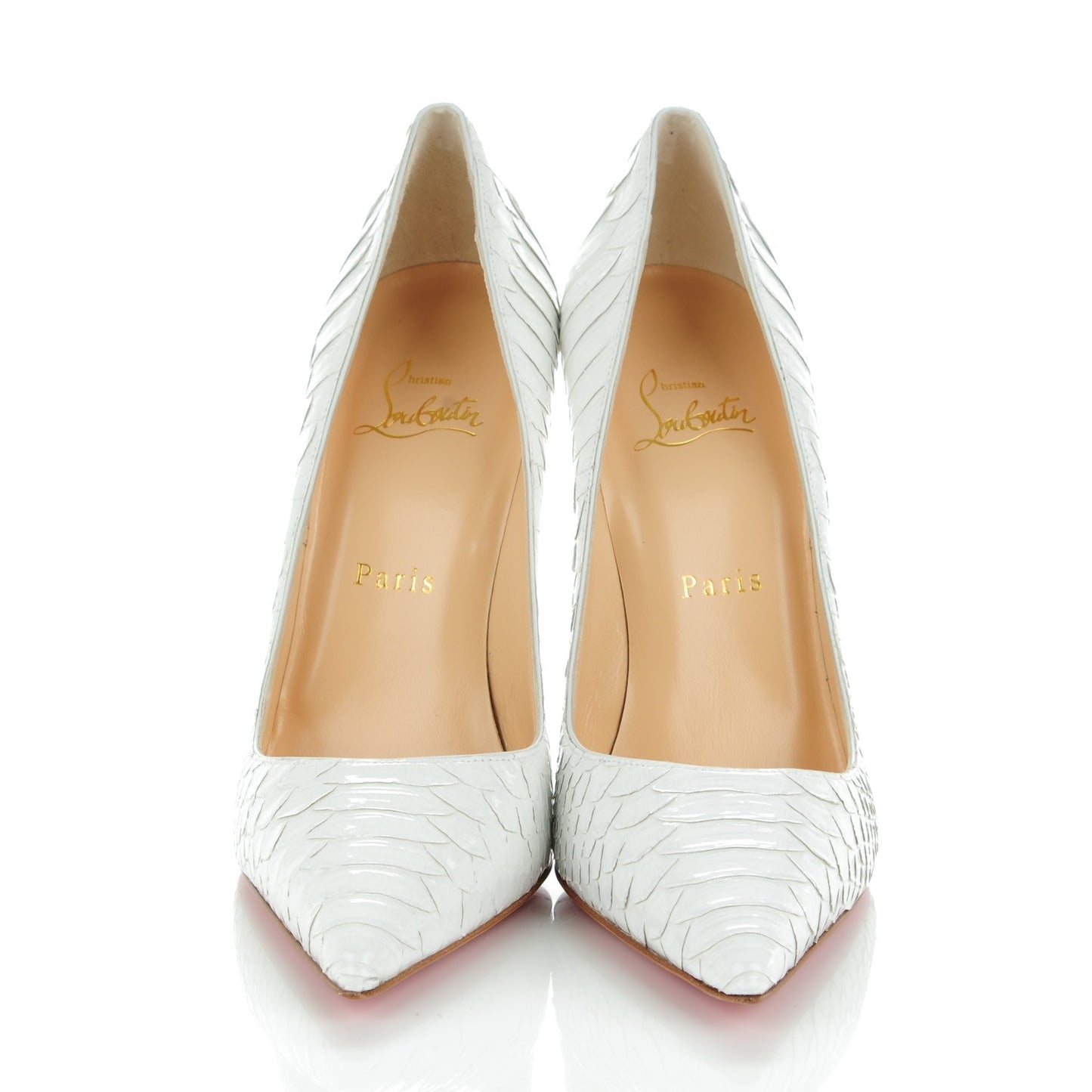 Crystal Python So Kate 120 Pumps 38.5 White
