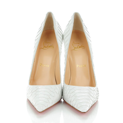 Christian Louboutin Crystal Python So Kate 120 Pumps 38.5 White 2 of 8