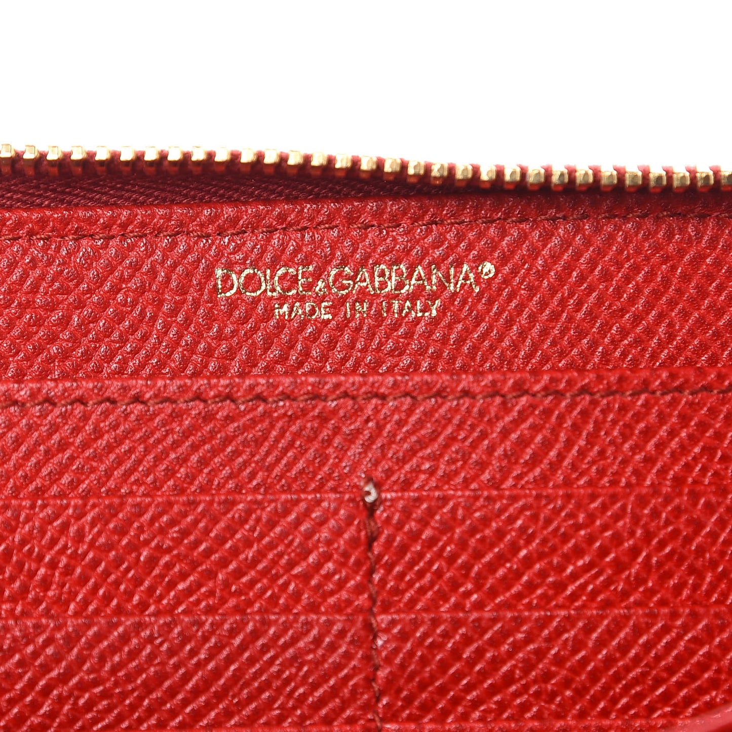 Dauphine Zip Around Wristlet Wallet Red