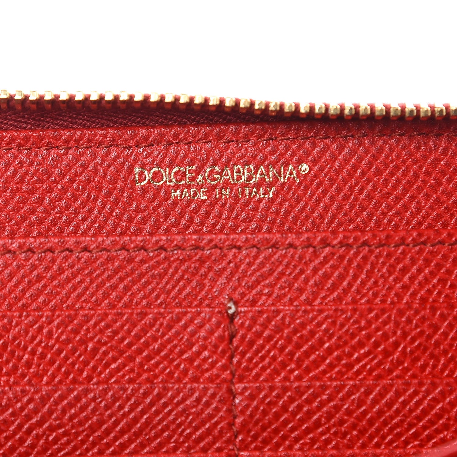 Dolce & Gabbana Dauphine Zip Around Wristlet Wallet Red 11 of 12