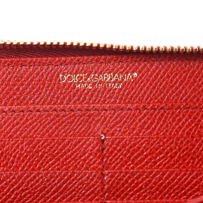 Dolce & Gabbana Dauphine Zip Around Wristlet Wallet Red 11 of 12