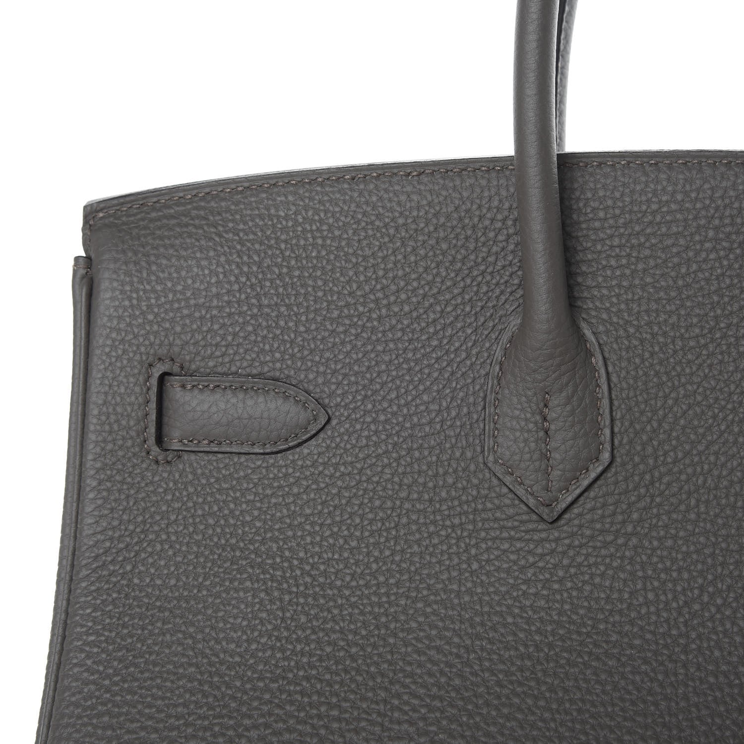 Hermes Togo Birkin 35 Etain 9 of 37