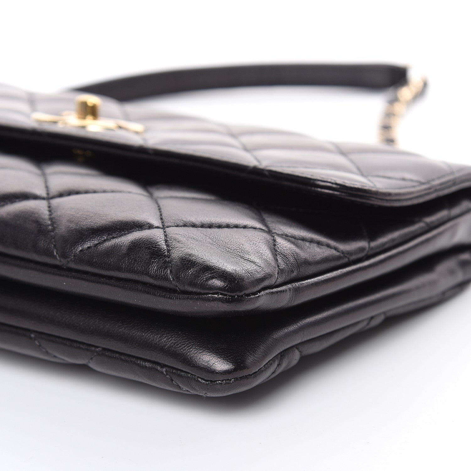 Chanel Lambskin Quilted Medium Trendy CC Flap Black 9 of 16
